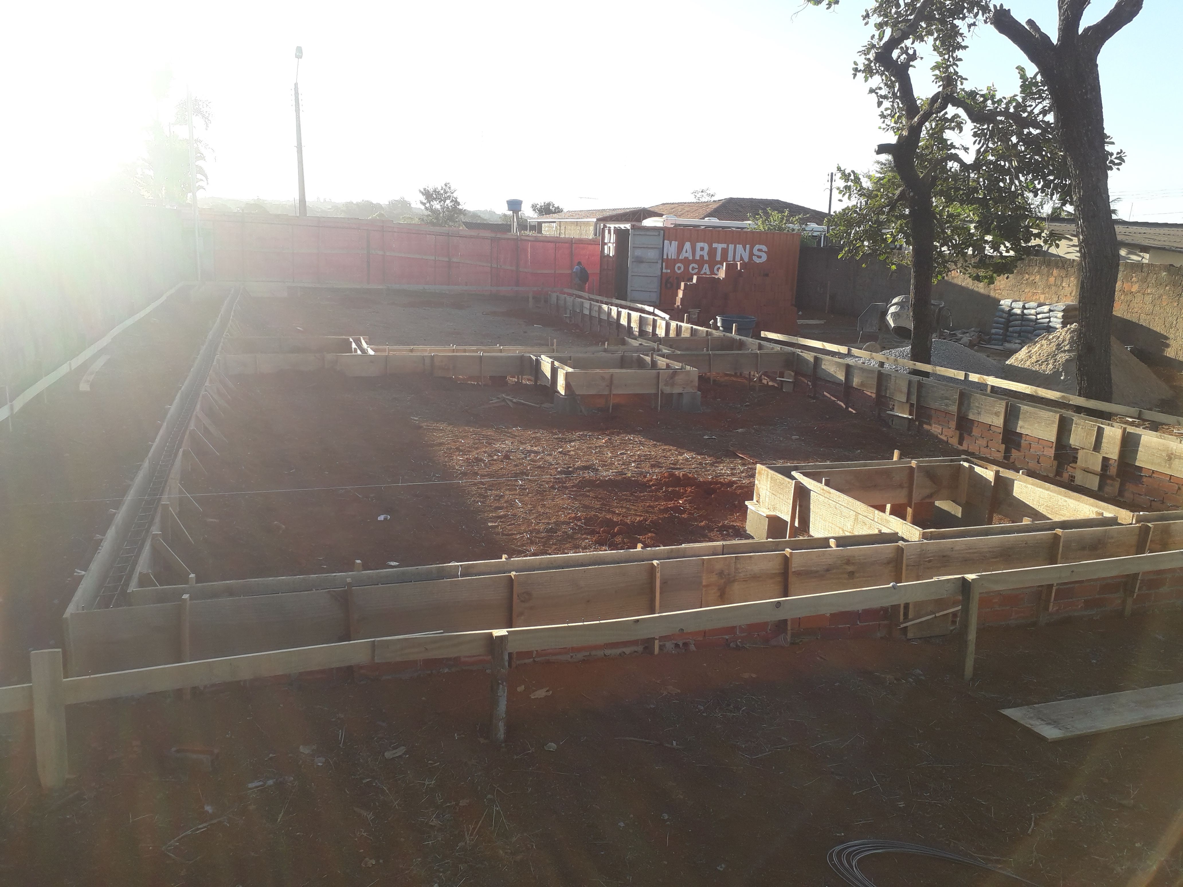 Calçada em concreto